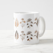 Botanical Line Art mugs ジャンボコーヒーマグカップ (正面右)