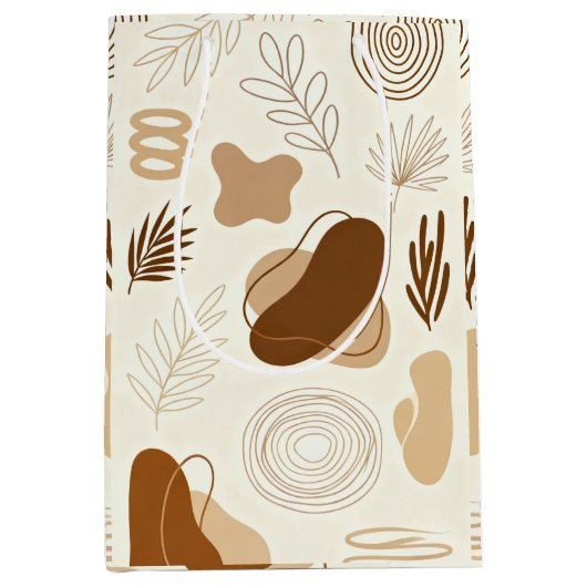 Botanical Line Art Paper Bag ミディアムペーパーバッグ (正面)