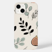 Botanical Lines – Earthy Leaf Art Phone Case Case-Mate iPhoneケース (裏面)