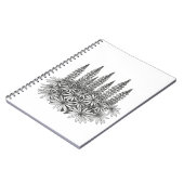 Botanical Lupine Flower Spiral Notebook ノートブック (左側)
