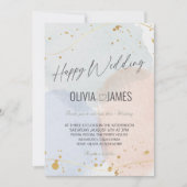 Botanical Luxury Wedding - Happy Wedding Party 招待状 (正面)