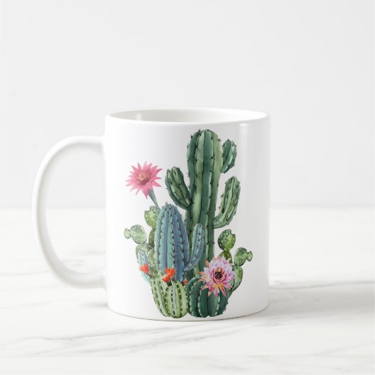 Botanical Mens Cactus Plant Lover Gift Gardening G コーヒーマグカップ (左)