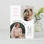 Botanical Minimal Wedding Invite | Green Floral |  シーズンカード (スタンド正面)