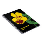 Botanical Mischief: The Magic Monkey Flower PopArt ノートブック (右側)