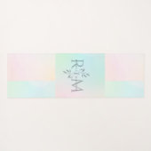 Botanical Monogram Pastel Yoga ヨガマット (裏面(横))
