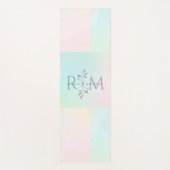 Botanical Monogram Pastel Yoga ヨガマット (正面)