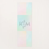 Botanical Monogram Pastel Yoga ヨガマット (裏面)