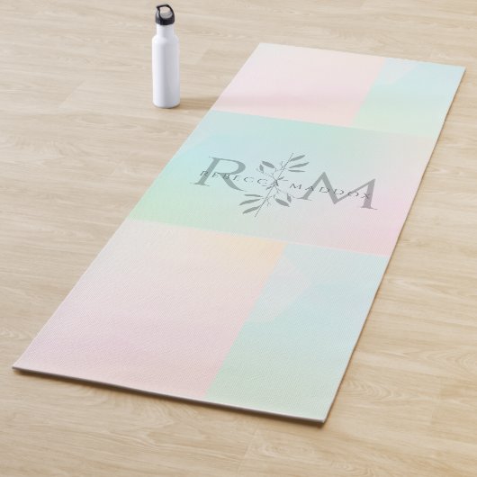 Botanical Monogram Pastel Yoga ヨガマット (インサイチュ)