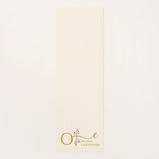 Botanical Monogram Pastel Yoga ヨガマット (裏面)