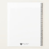 Botanical Monogram Wreath Notebook プランナー手帳 (裏面)