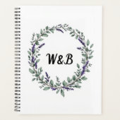 Botanical Monogram Wreath Notebook プランナー手帳 (正面)