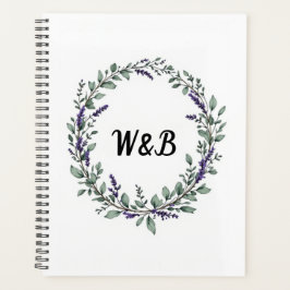 Botanical Monogram Wreath Notebook プランナー手帳