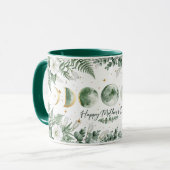 Botanical Moon Phase Happy Mother’s Day Green マグカップ (正面左)