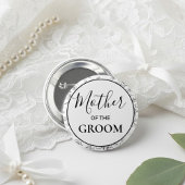 Botanical Mother of the Groom Wedding Party 缶バッジ