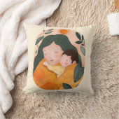 Botanical Motherhood Decorative Pillow for Moms クッション (ブランケット)