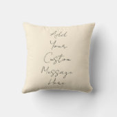 Botanical Motherhood Decorative Pillow for Moms クッション (裏面)