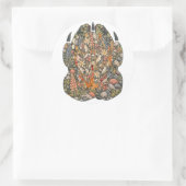 Botanical Mountain Goat Hoof Alpine Nature Sticker ラウンドシール (バッグ)
