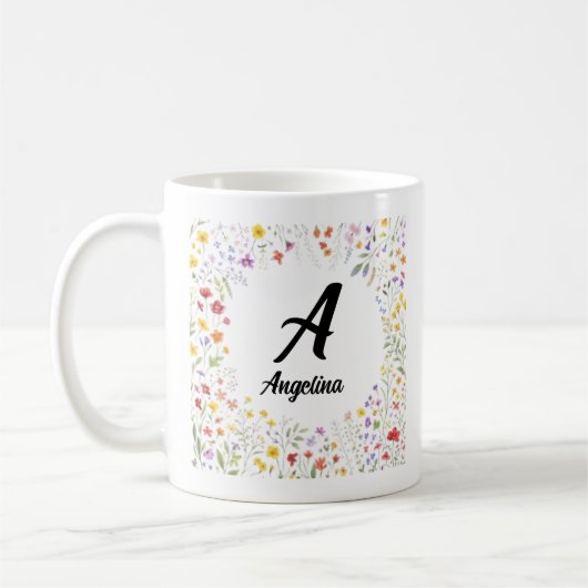 botanical mug for her コーヒーマグカップ (左)