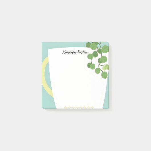  Botanical Mug Sticky Notes – Greenhouse  ポストイット (正面)
