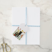 Botanical Nature – Black Cat in Wildflower Garden ギフトタグ (より糸付き)