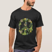 Botanical Nature Illustration Peace Sign Tシャツ (正面)