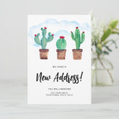 Botanical New Address Moving Announcement Card 案内状 (スタンド正面)