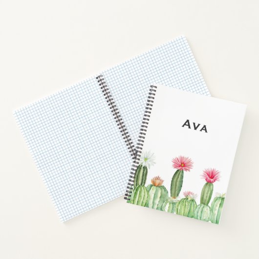 Botanical Notebook – Blooming Cactus Garden 🌵 ノートブック (内部)