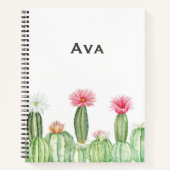 Botanical Notebook – Blooming Cactus Garden 🌵 ノートブック (正面)