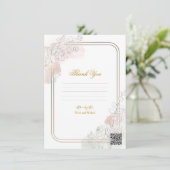 Botanical Outline Sage Blush Floral Wedding Sign 招待状 (スタンド正面)