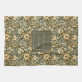 Botanical Pastel Look Personalized Modern Towel  キッチンタオル (横)