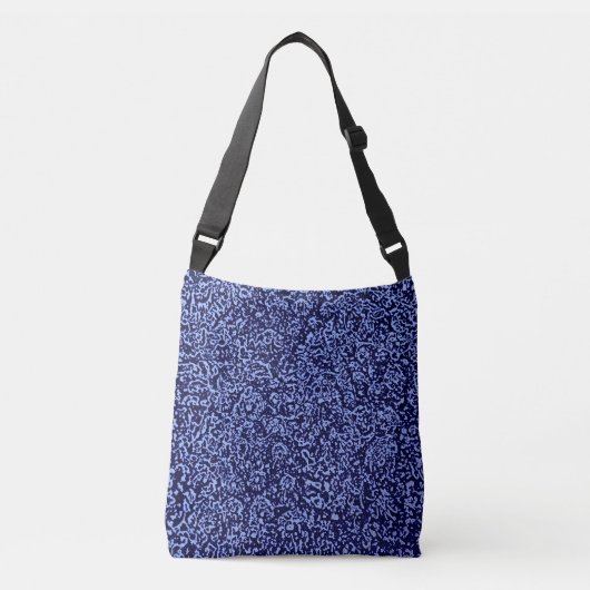 Botanical Pattern in Blue 1 クロスボディバッグ (正面)