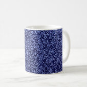 Botanical Pattern in Blue 1 コーヒーマグカップ (正面右)