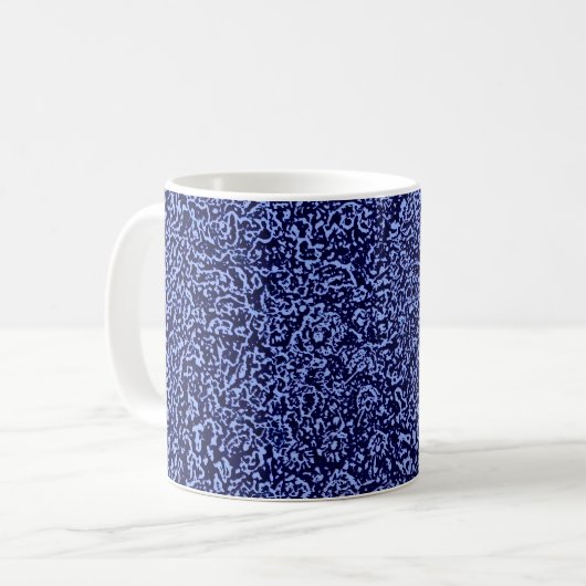 Botanical Pattern in Blue 1 コーヒーマグカップ (正面左)