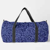 Botanical Pattern in Blue 1 ダッフルバッグ (正面)