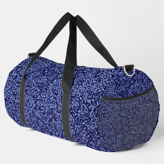 Botanical Pattern in Blue 1 ダッフルバッグ (右コーナー)