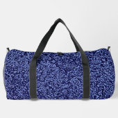 Botanical Pattern in Blue 1 ダッフルバッグ (裏面)