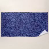 Botanical Pattern in Blue 1 ビーチタオル (正面)