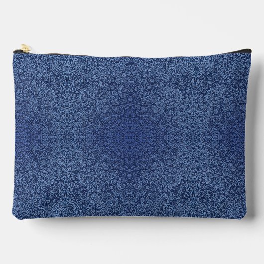 Botanical Pattern in Blue 2 アクセサリーポーチ (正面)