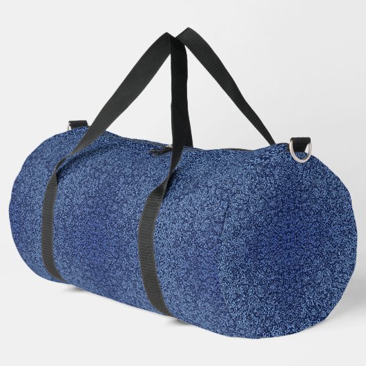 Botanical Pattern in Blue 2 ダッフルバッグ (左コーナー)