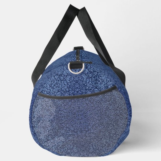 Botanical Pattern in Blue 2 ダッフルバッグ (右)
