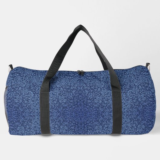 Botanical Pattern in Blue 2 ダッフルバッグ (裏面)