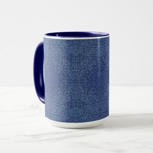 Botanical Pattern in Blue 2 マグカップ (正面左)