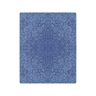 Botanical Pattern in Blue 2 メタルプリント