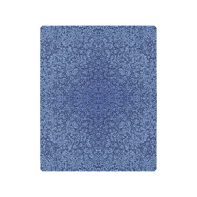 Botanical Pattern in Blue 2 メタルプリント (正面)