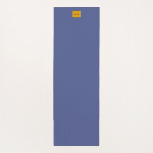 Botanical Pattern in Blue 2 ヨガマット (裏面)