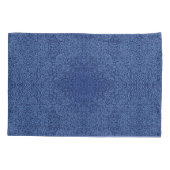 Botanical Pattern in Blue 2 枕カバー (裏面)