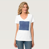 Botanical Pattern in Blue 2 Tシャツ (正面フル)
