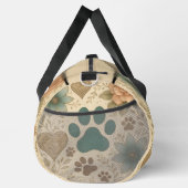 Botanical Paw Print Travel Kit Monogram Personal ダッフルバッグ (右)