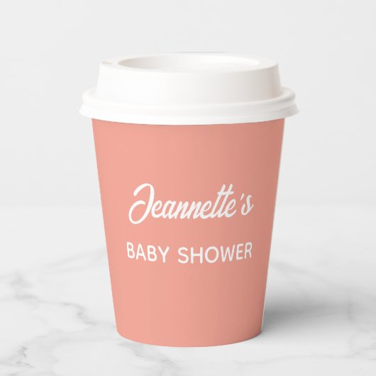Botanical Peach Party  紙コップ (裏面)
