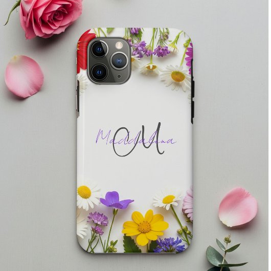 Botanical Phone Case with Wildflowers | iPhone  Case-Mate iPhoneケース
